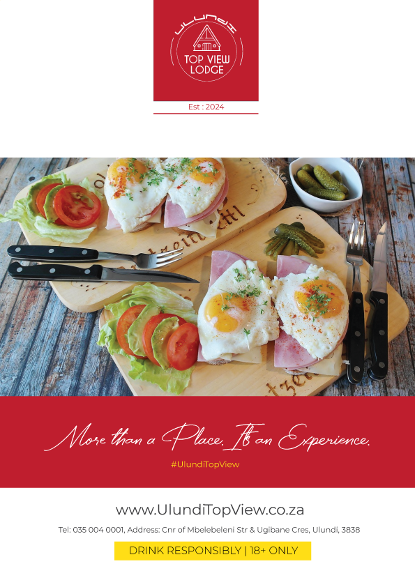 Ulundi TopView Restaurant & Bar Catalogue